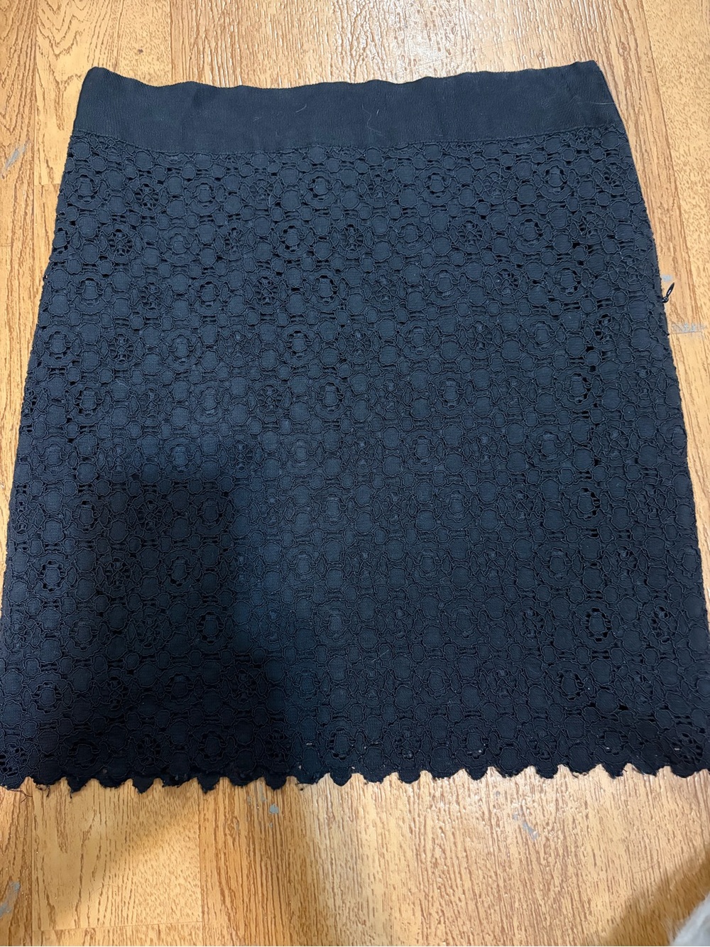 Forever 21 Black Lace Pencil Skirt